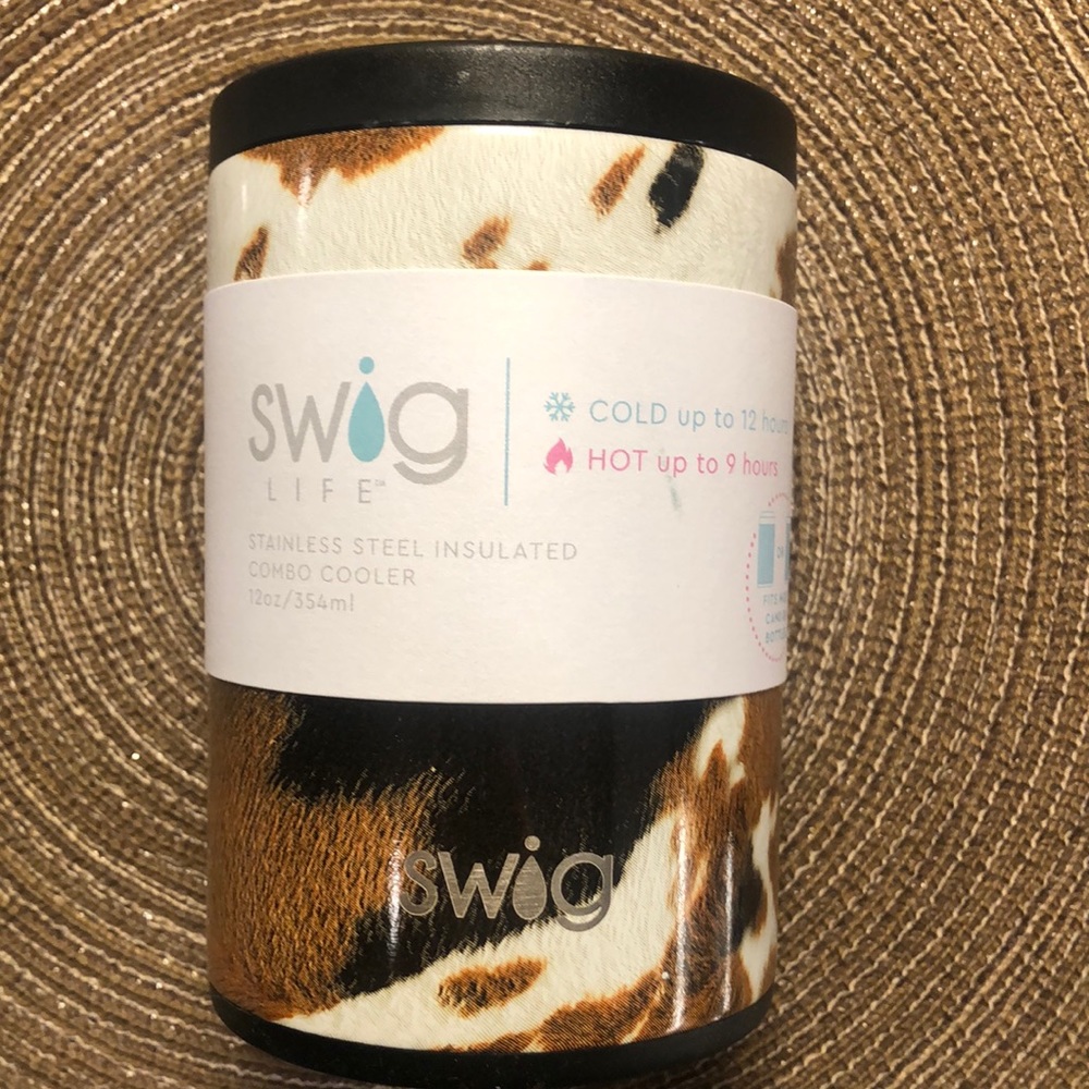 Swig Combo Cooler Koozie Hayride (Cowhide)